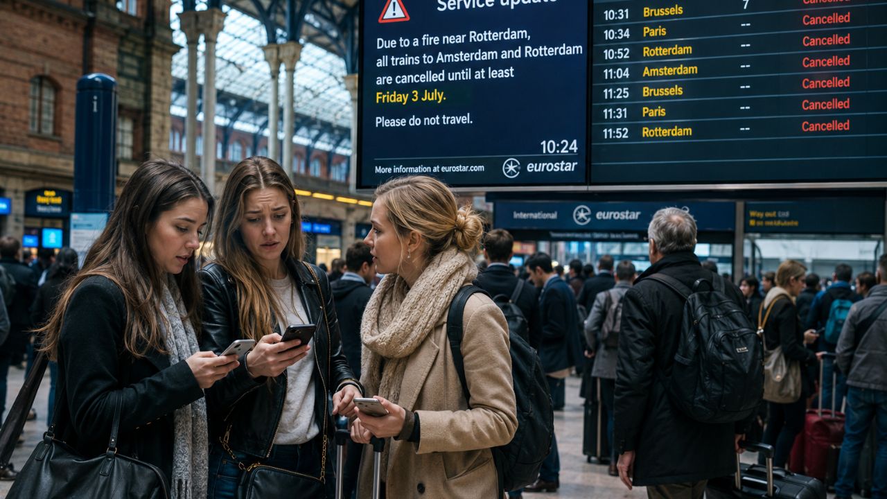 Aviation Updates: Eurostar Rail Fire Triggers Massive London-Amsterdam Airport Disruptions and Travel Chaos