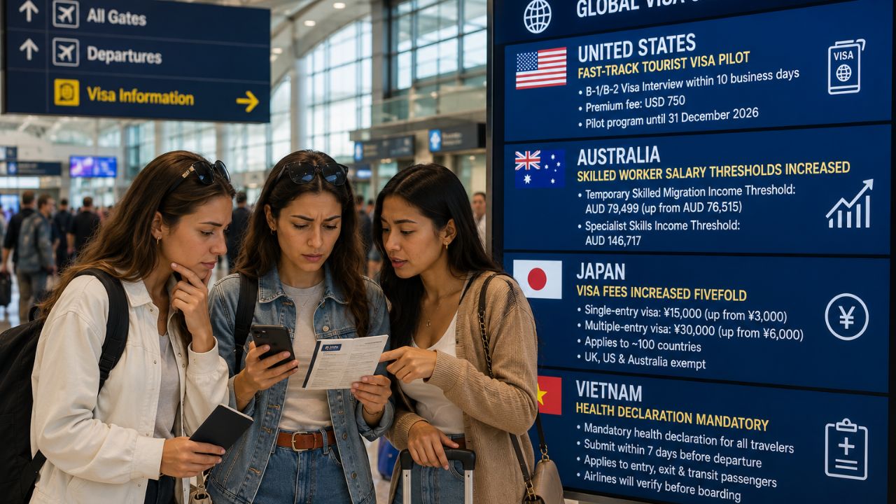 Global visa overhaul US Japan Vietnam travel chaos