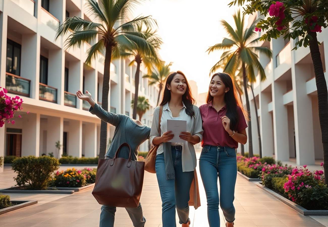 International schools, expatriate families, and high-speed rail infrastructure representing Thailand's education tourism pivot