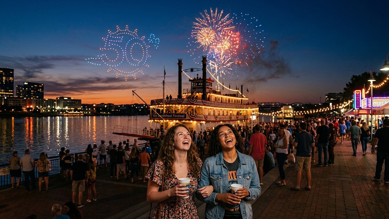 United States Travel Spectacle as Ohio River Sternwheel Festival 50th Edition Ignites Fireworks, Drone Show and Air Show Tourism Boom Across Ohio