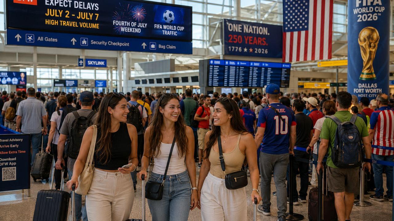 DFW Airport Faces 1.75 Million Passenger Meltdown as July 4th Collides With FIFA World Cup