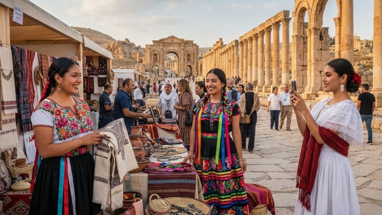 Mexico Costume Exhibition Highlights Jerash Festival Cultural Tourism