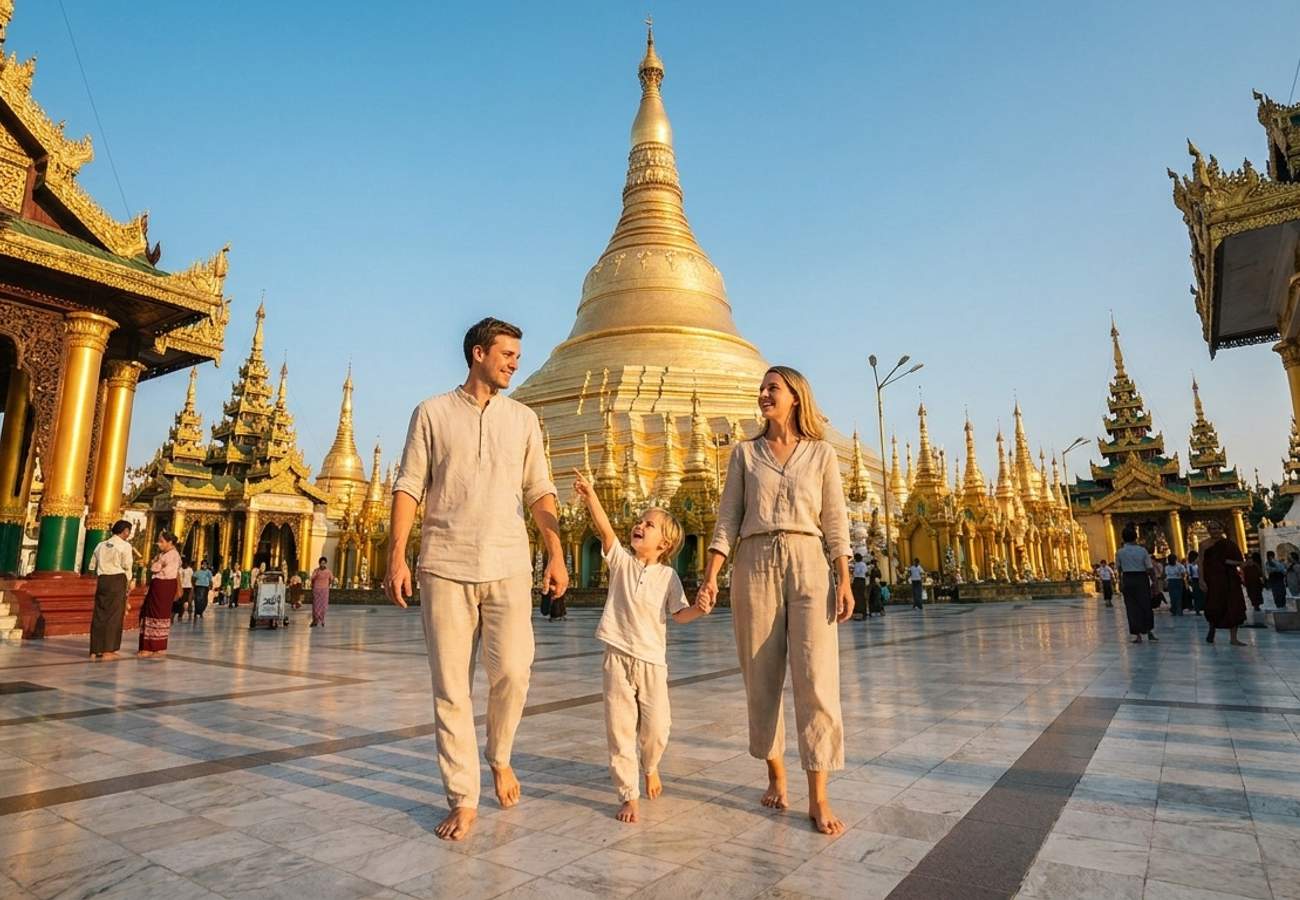 Ancient Buddhist temples and pagodas in Myanmar