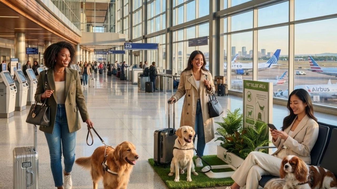 US Airports Expand Pet Relief Stations for Service Animals and Pets