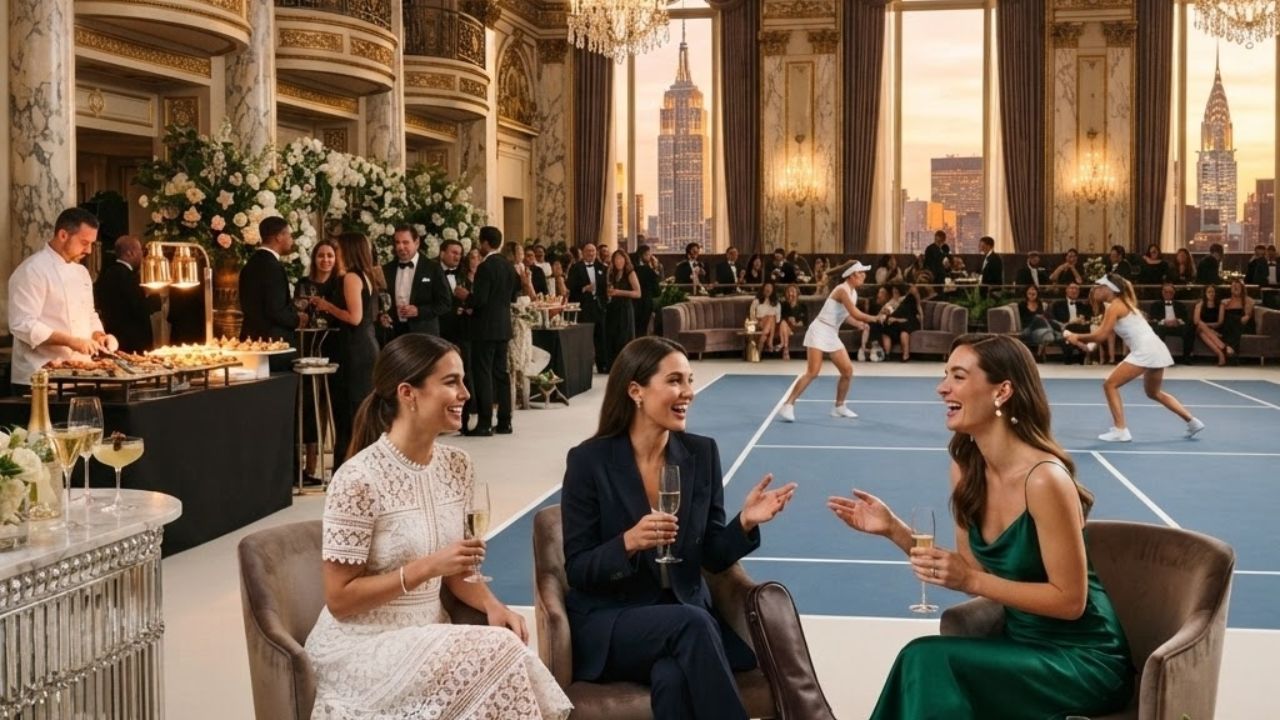 Waldorf Astoria New York Transforms Grand Ballroom for Racquet Club Launch
