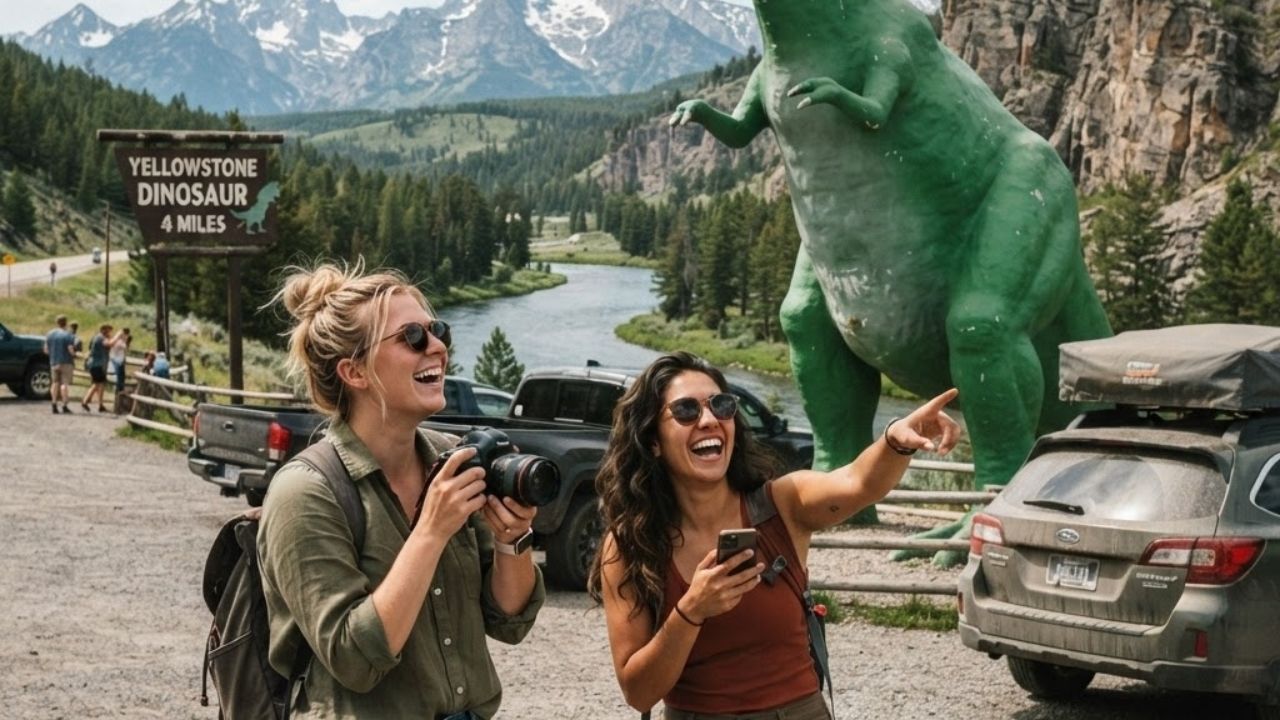 Gardiner Sinclair Dinosaur Mascot Recovered in Yankee Jim Canyon