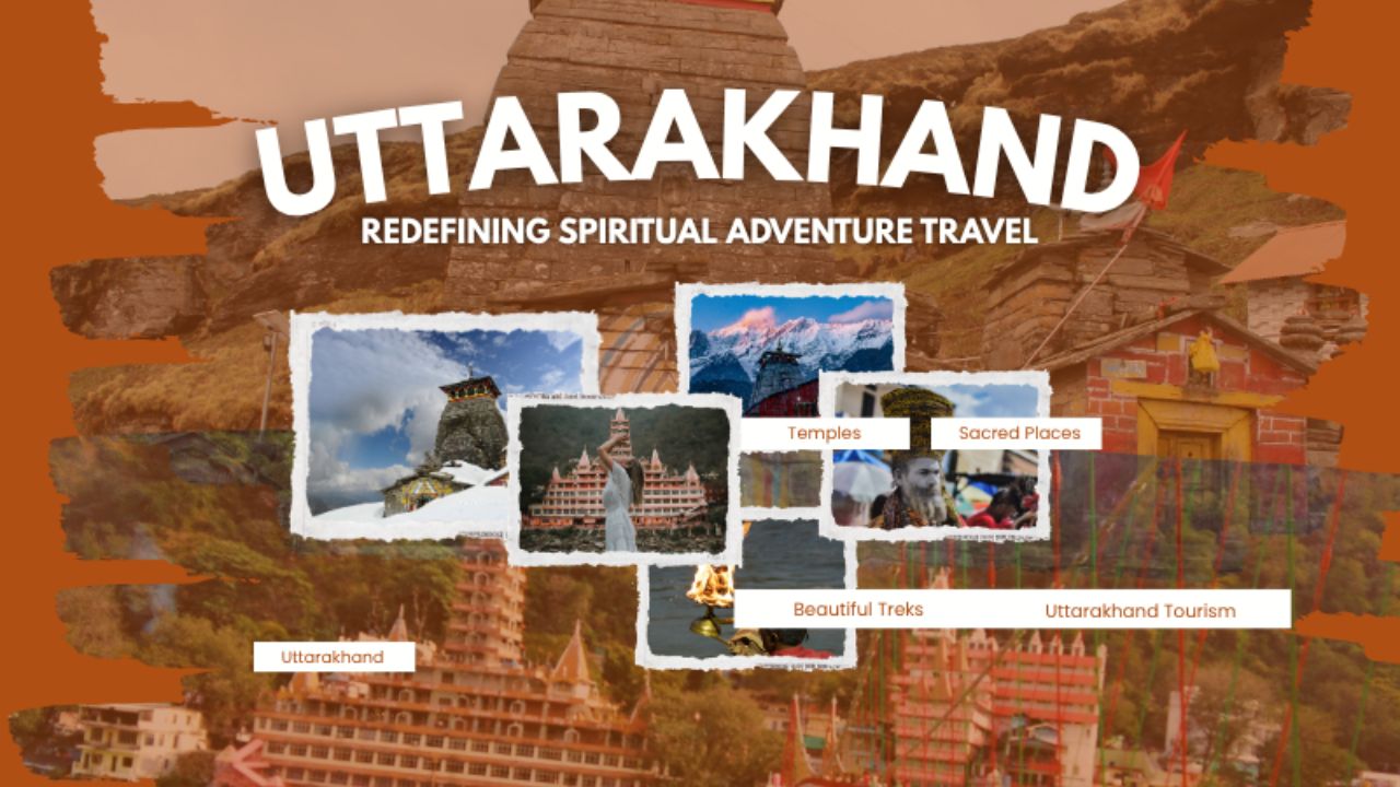 Scenic view of Kedarnath and Tungnath temple treks in the snow-clad Himalayas of Uttarakhand