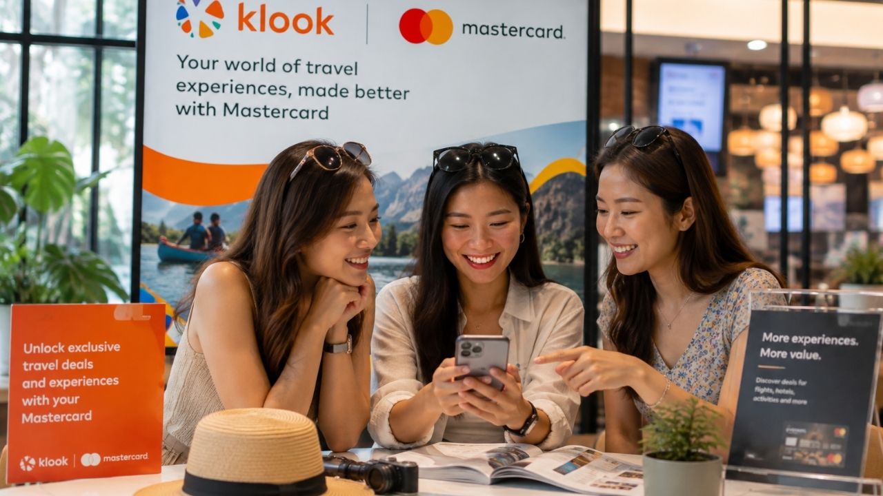 Travelers using mobile digital payment applications to book attractions and tours across Asia-Pacific.