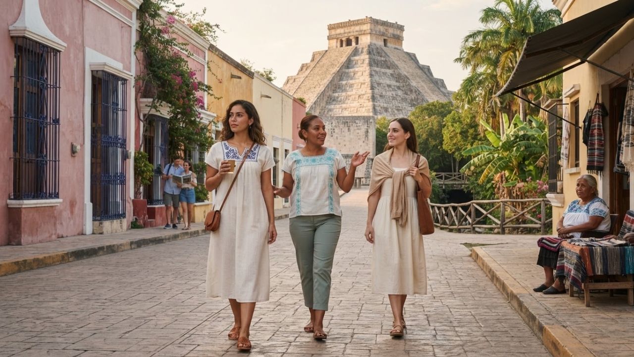 The Pyramid of Kukulcán at Chichén Itzá rising above the jungle canopy in Yucatán, Mexico — a gateway to a much larger Maya heritage corridor in 2026