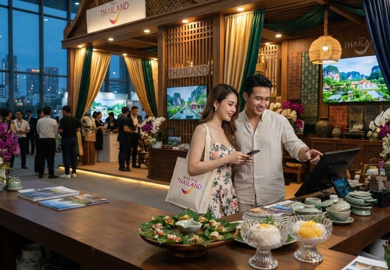Thailand Pavilion at ITE HCMC 2026 showcasing modern Thai tourism