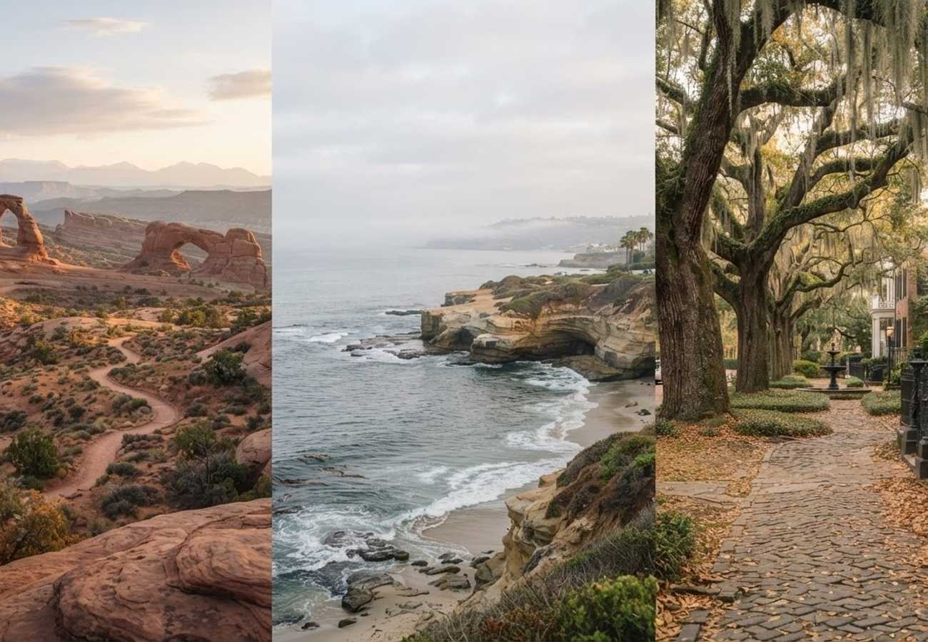 US Travel Trends 2026: Shift Toward Off-Peak Tourism in San Diego, Savannah, and Moab