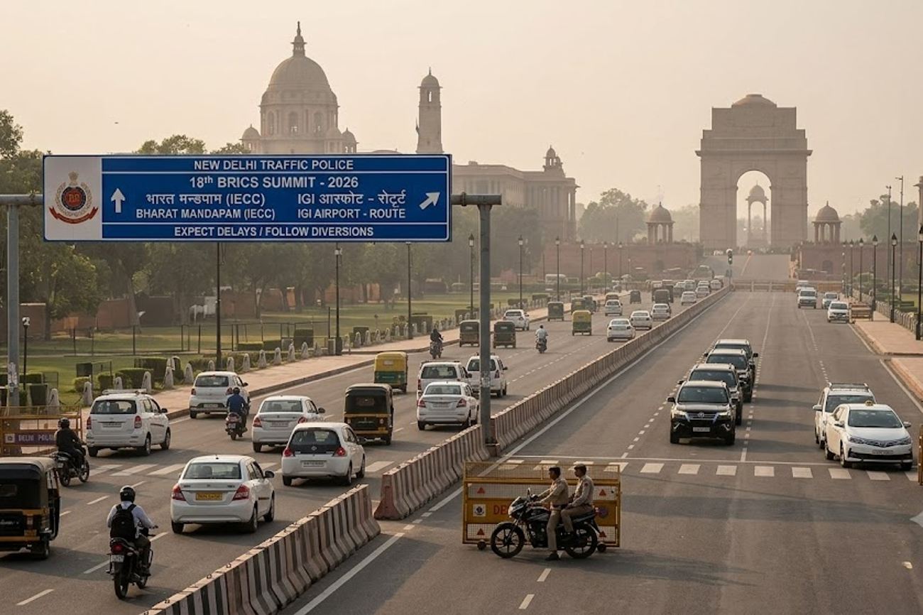 New Delhi Implements Strict Traffic Protocols for 18th BRICS Summit 2026