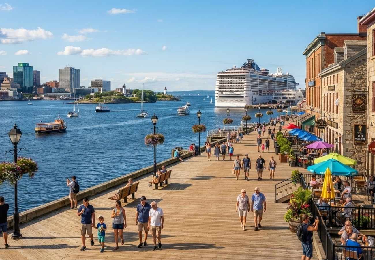 Halifax waterfront and coastal scenery of Nova Scotia