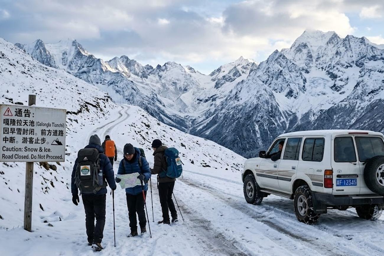 China Travel Plans Shift in Medog as Galongla Tianchi Closes After Early Snowfall in Tibet