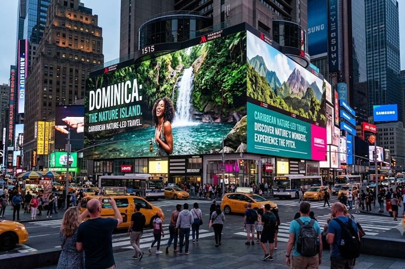 Dominica Tourism Campaign Hits Times Square With a Powerful New Pitch for Nature-Led Caribbean Travel