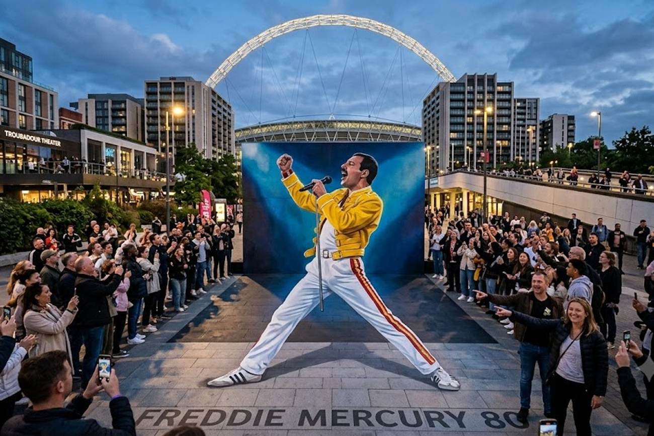 Freddie Mercury 80th Birthday Attraction Opens at Wembley Park