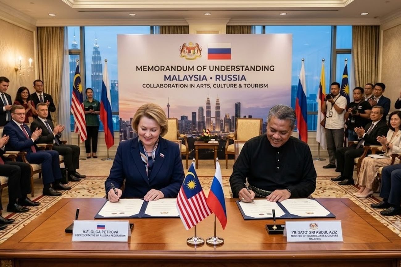 Malaysia Partners With Russia in Expanding Arts, Culture and Tourism Collaboration Through New MoU