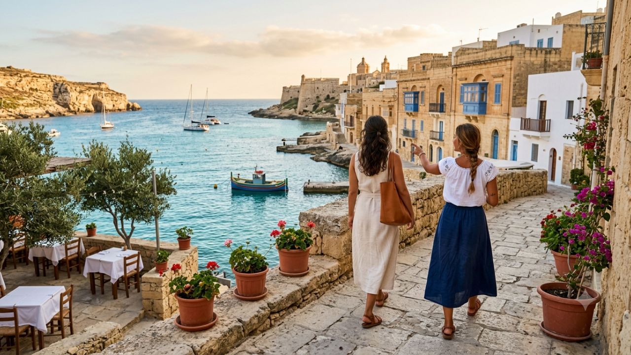 Scenic luxury resort along the Mediterranean coastline in Europe