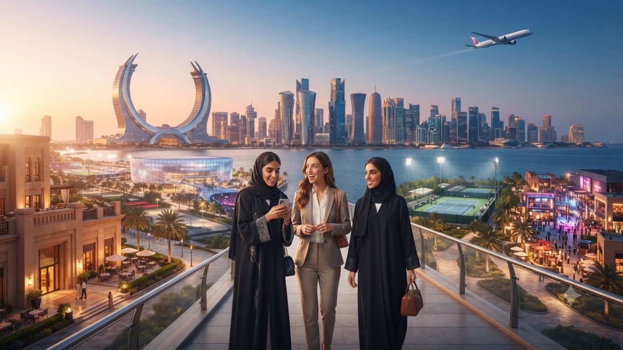 Lusail International Circuit in Qatar hosting high-speed motorsport during Qatar Grand Prix