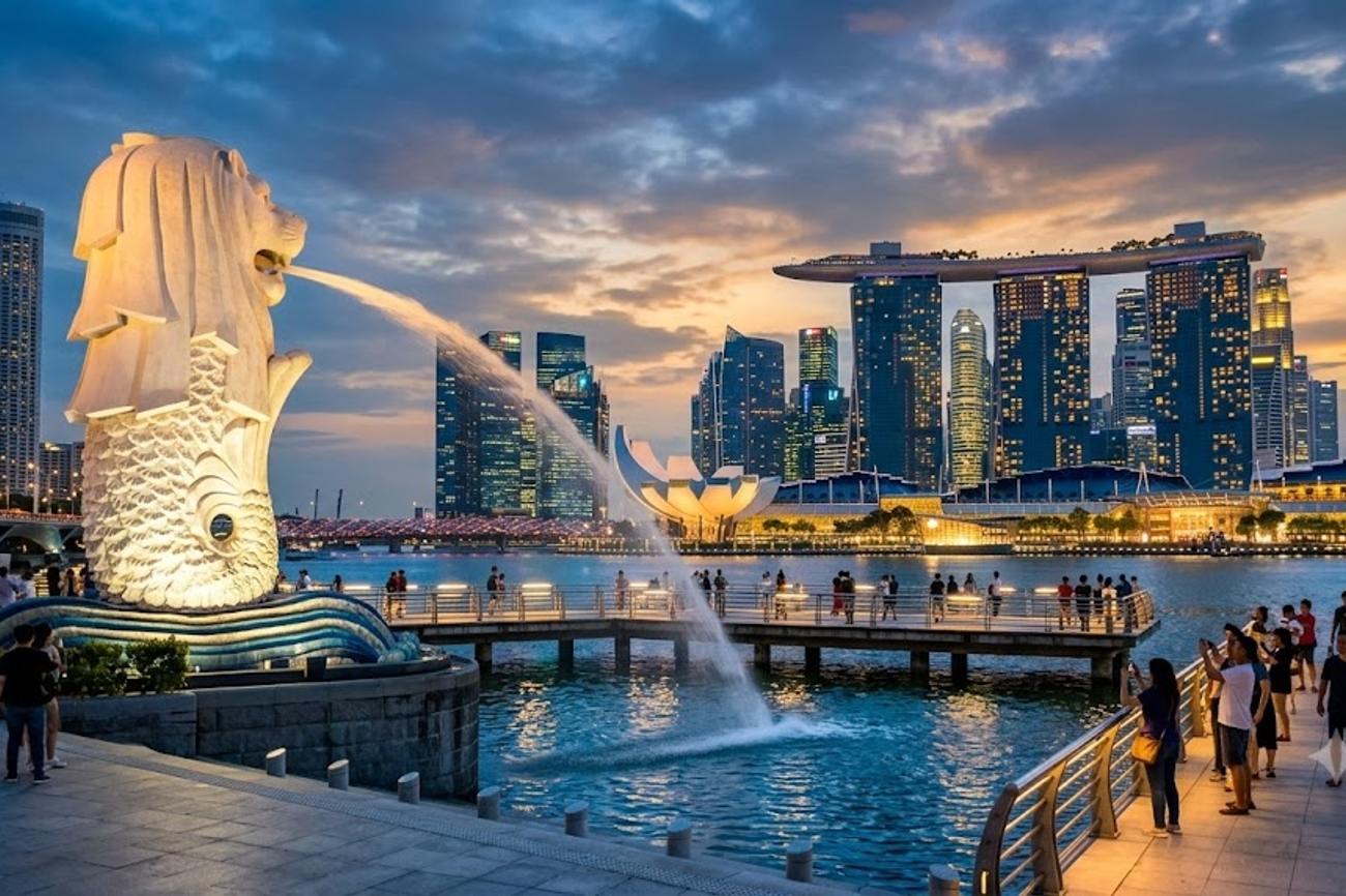Singapore Travel Wonder Merlion Park Showcases Powerful Waterfront Symbol Shaping City’s Global Identity