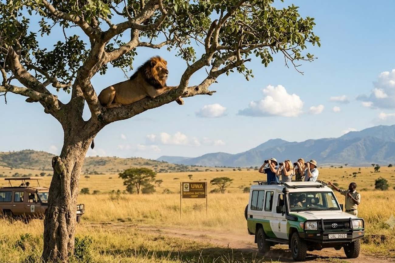 Uganda Boosts Ishasha Lion Recovery as Tourism Routes via Mbarara and Fort Portal Support Safari Access
