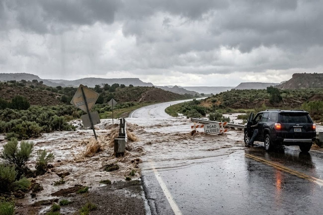 US Flash Flood Threats Sweep Kansas, Missouri and Arizona as Heavy Rain Imperils Tourist Routes
