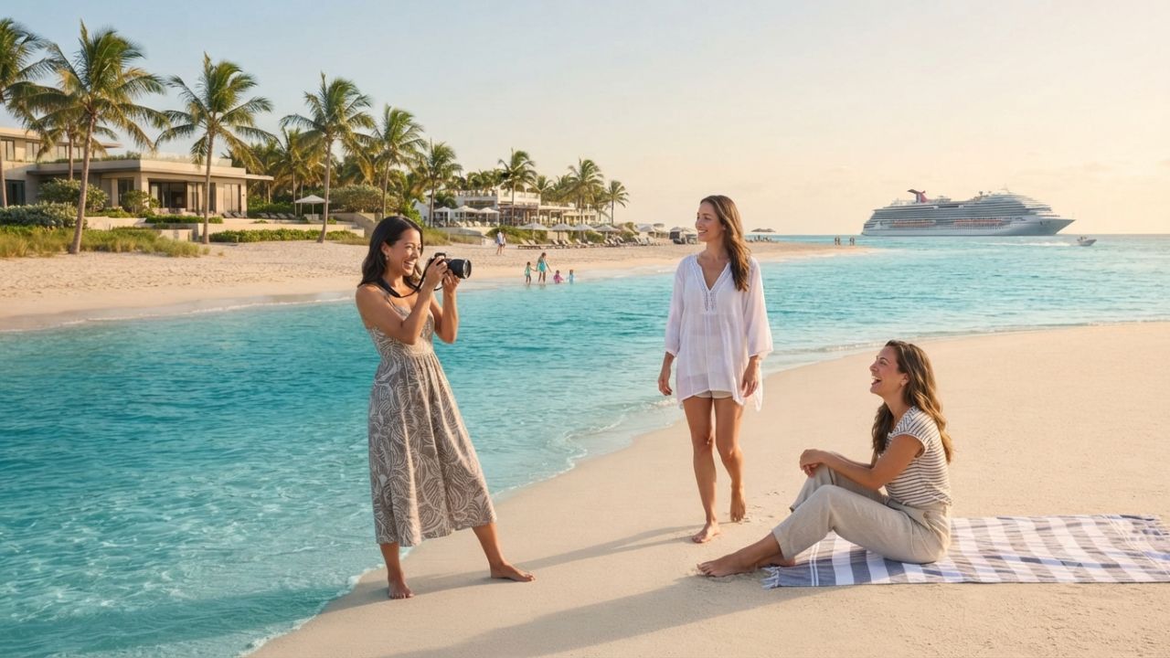 Scenic national park wilderness and coastal beach resort travel in the United States