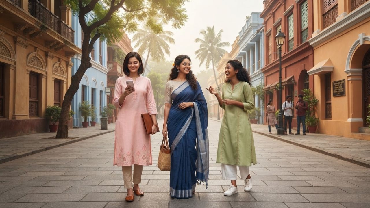Modernized heritage street in West Bengal free of overhead power lines