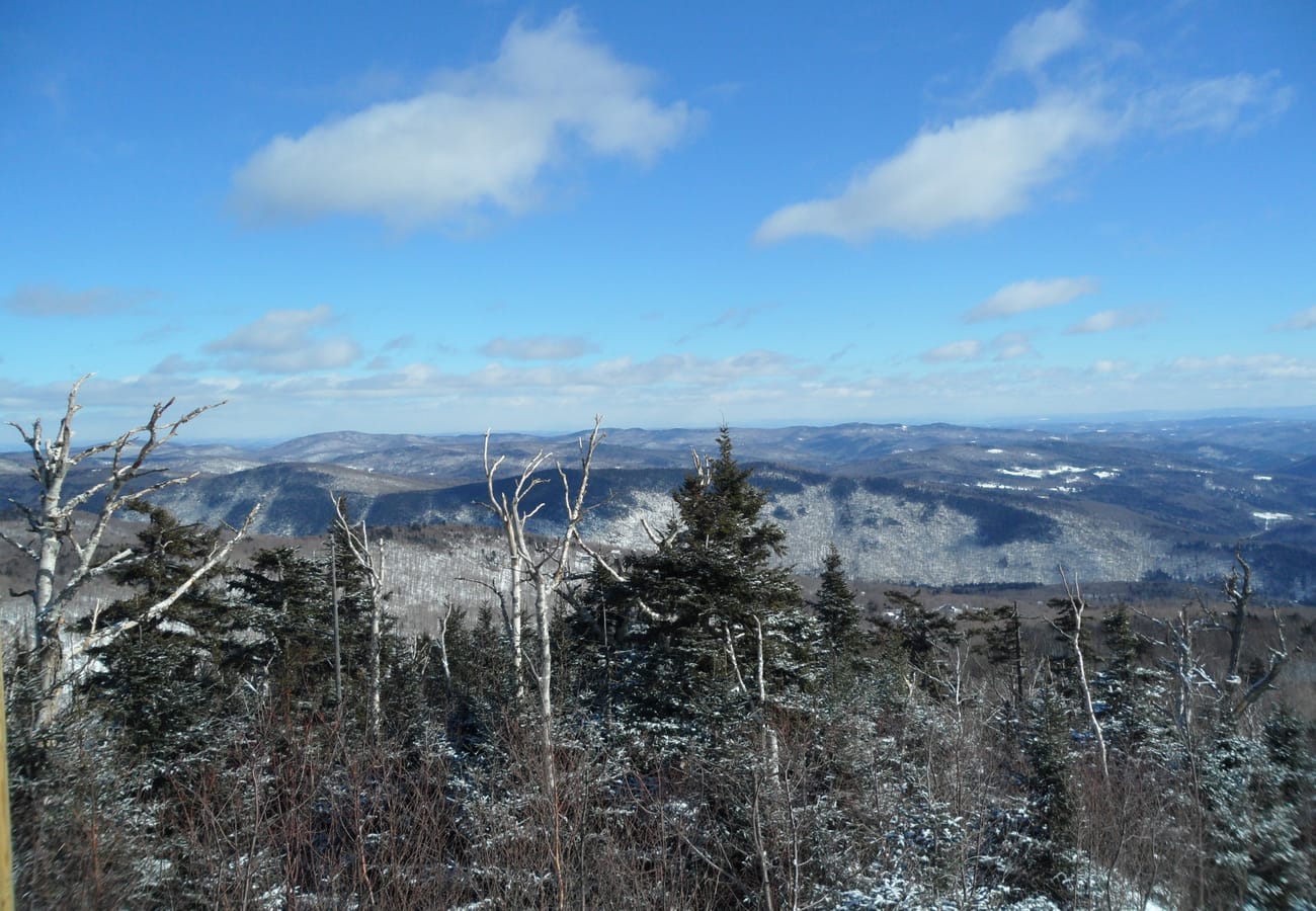 Green Mountains scenic vista along Vermont Route 100 corridor