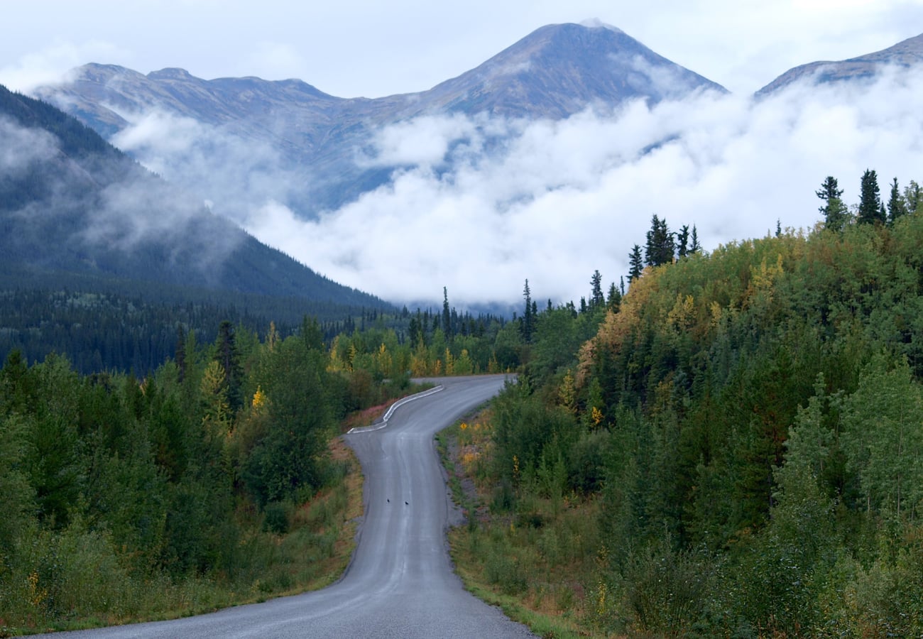 Uncrowded pristine mountain wilderness along the Stewart-Cassiar Highway