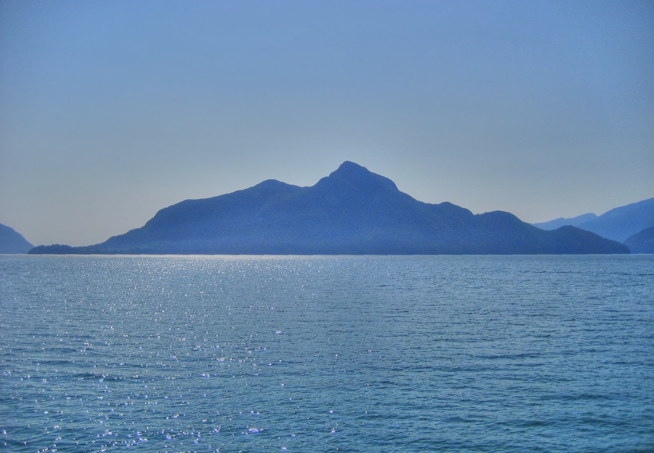 Howe Sound fjord along Sea-to-Sky Highway north of Vancouver