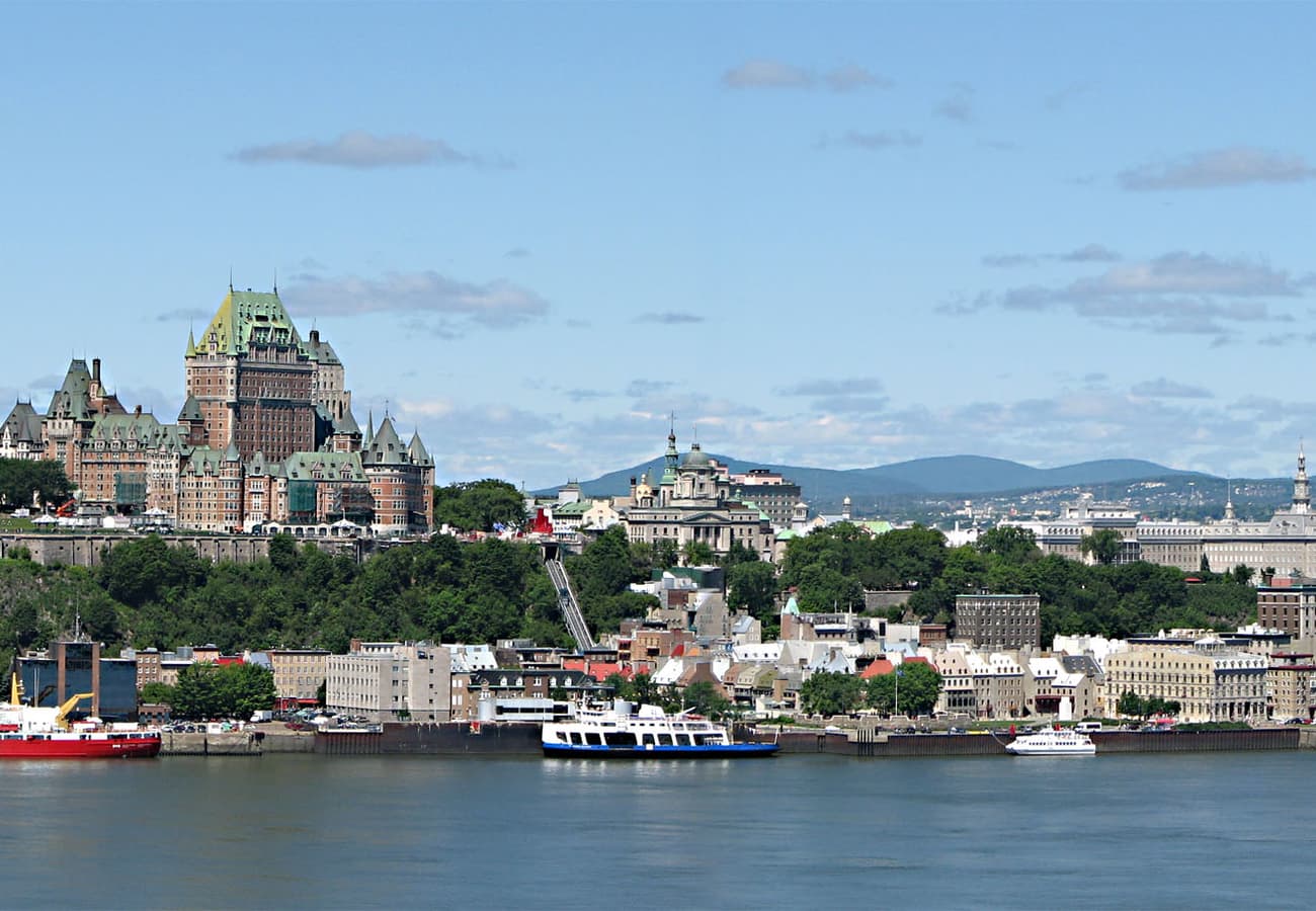 Chateau Frontenac overlooking Old Quebec