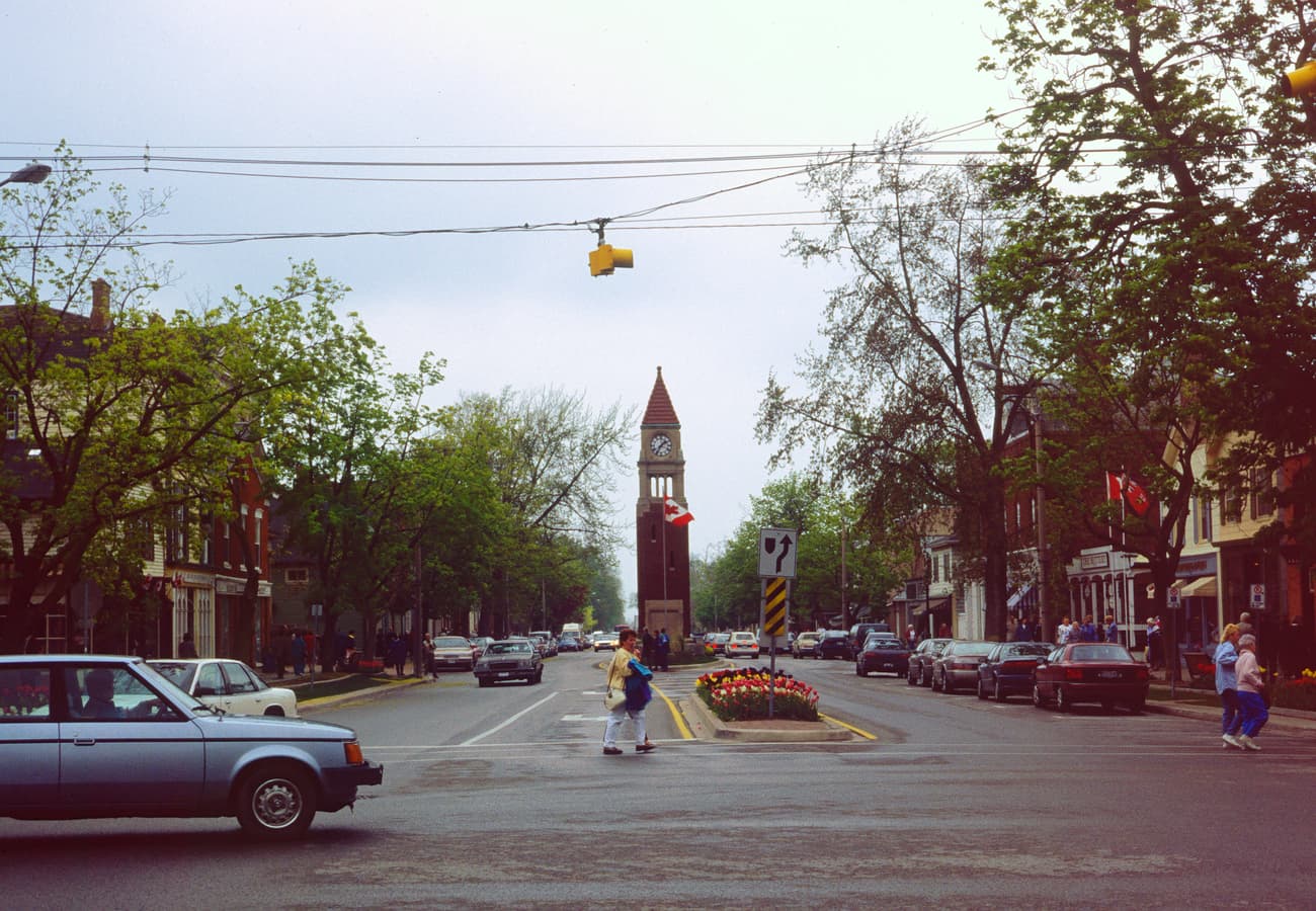 Historic street in Niagara-on-the-Lake Ontario