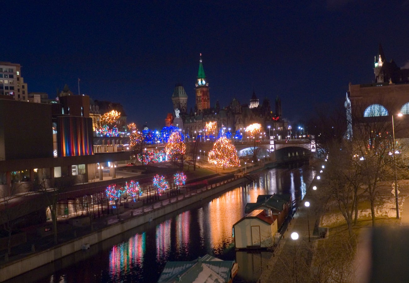Rideau Canal UNESCO World Heritage site in Ottawa