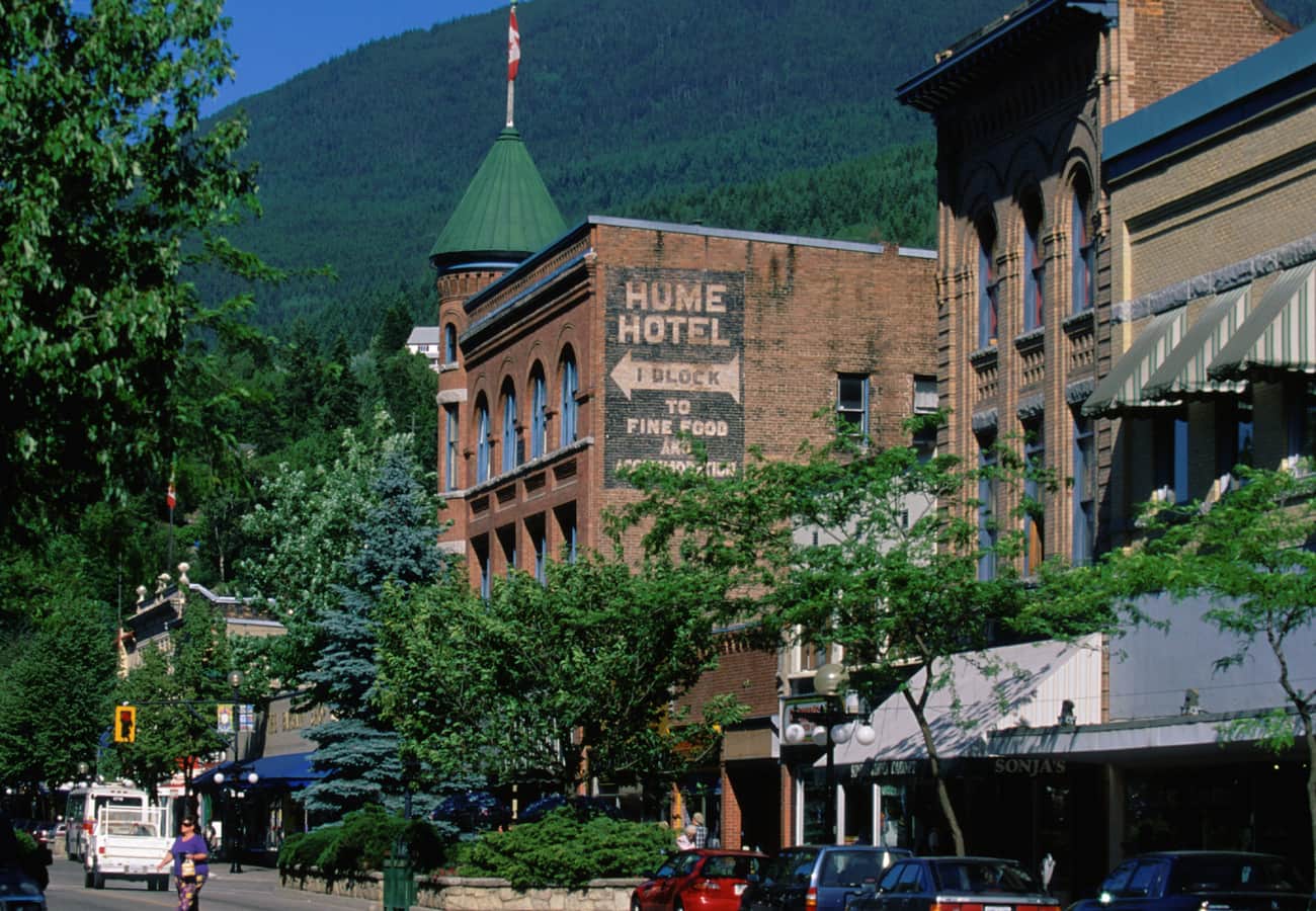 Downtown Nelson British Columbia historic street