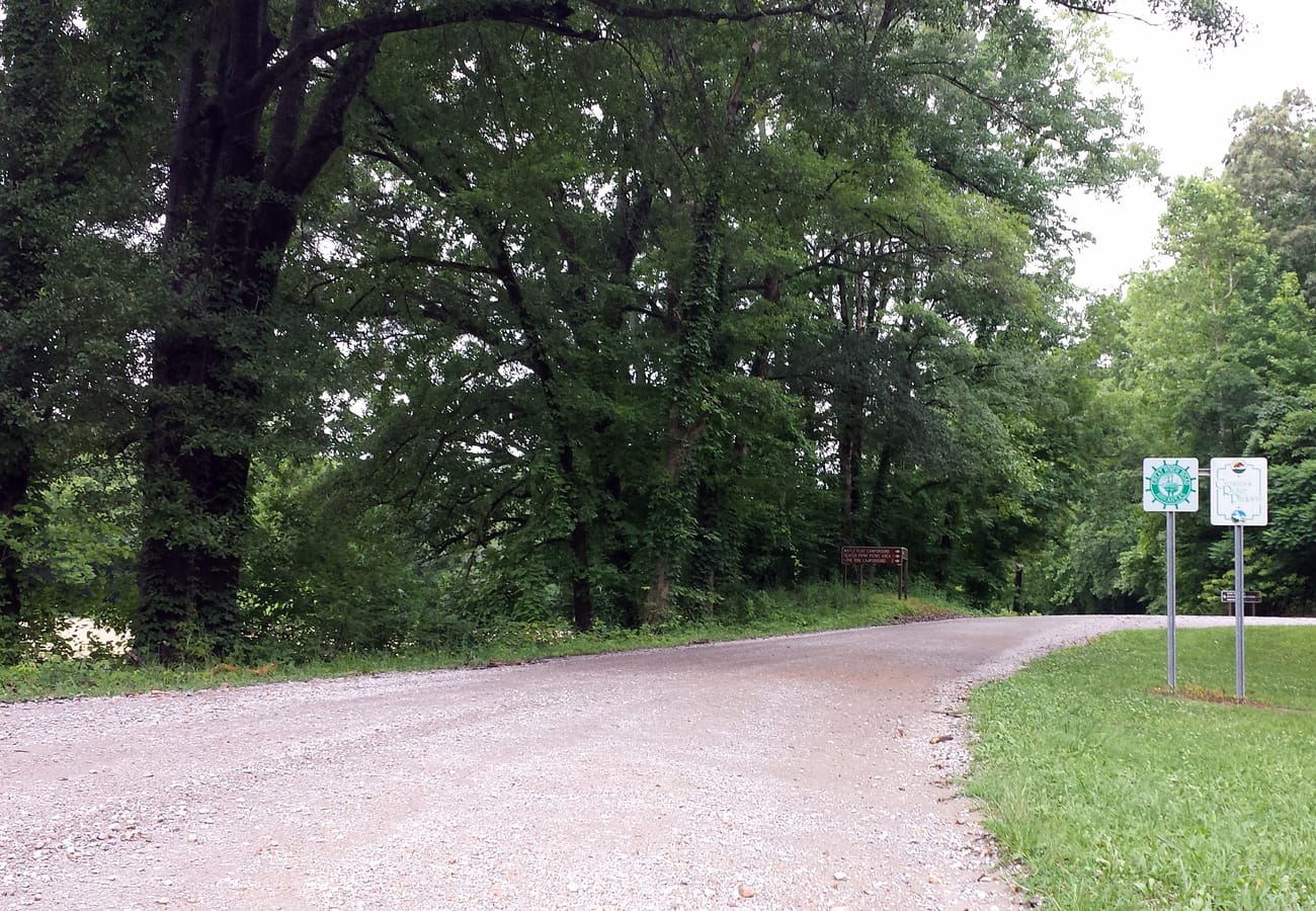 The scenic Great River Road winding through river bluffs along the Mississippi River