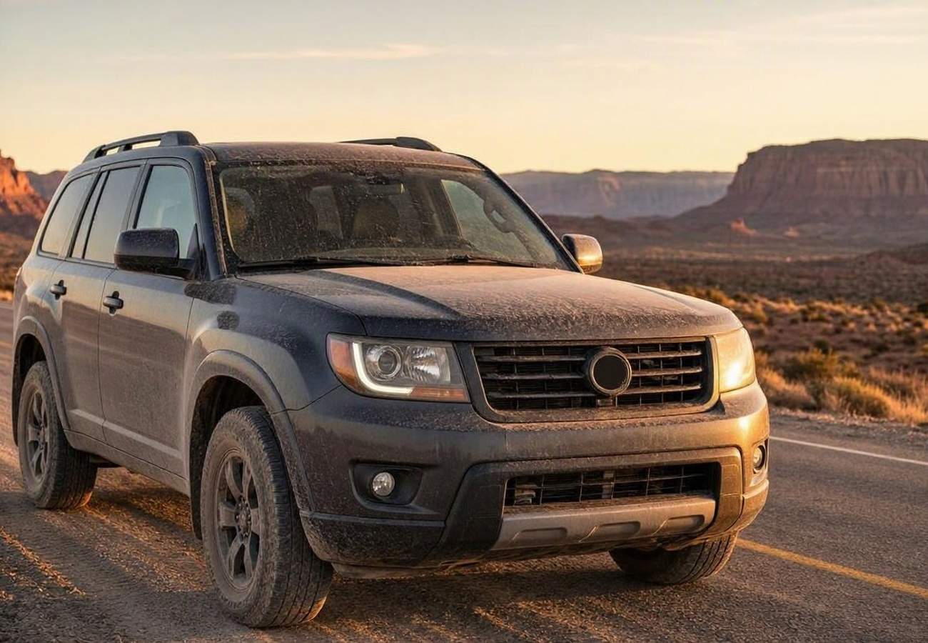 A long open highway stretching through dramatic mountain peaks and open desert in the American West