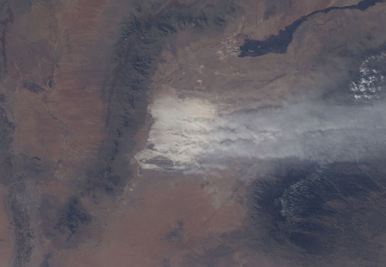 Blinding white gypsum dunes of White Sands National Park in New Mexico