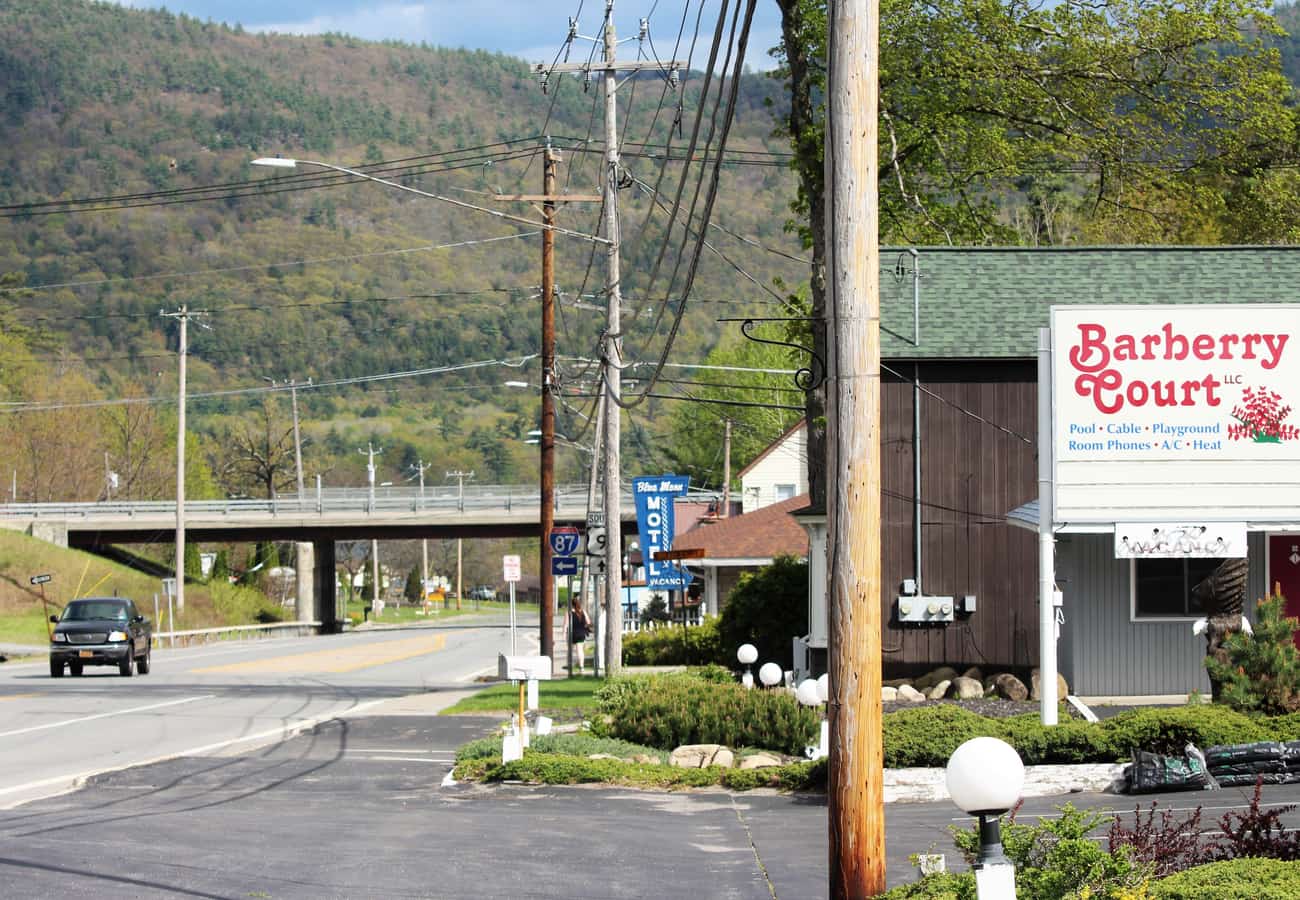 Canada Street bustling in the resort village of Lake George New York