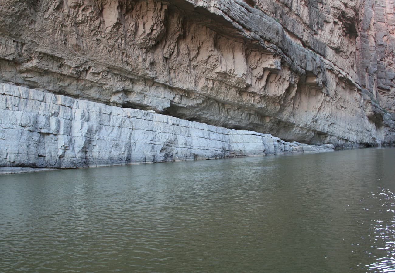 Santa Elena Canyon sheer limestone walls in Big Bend National Park