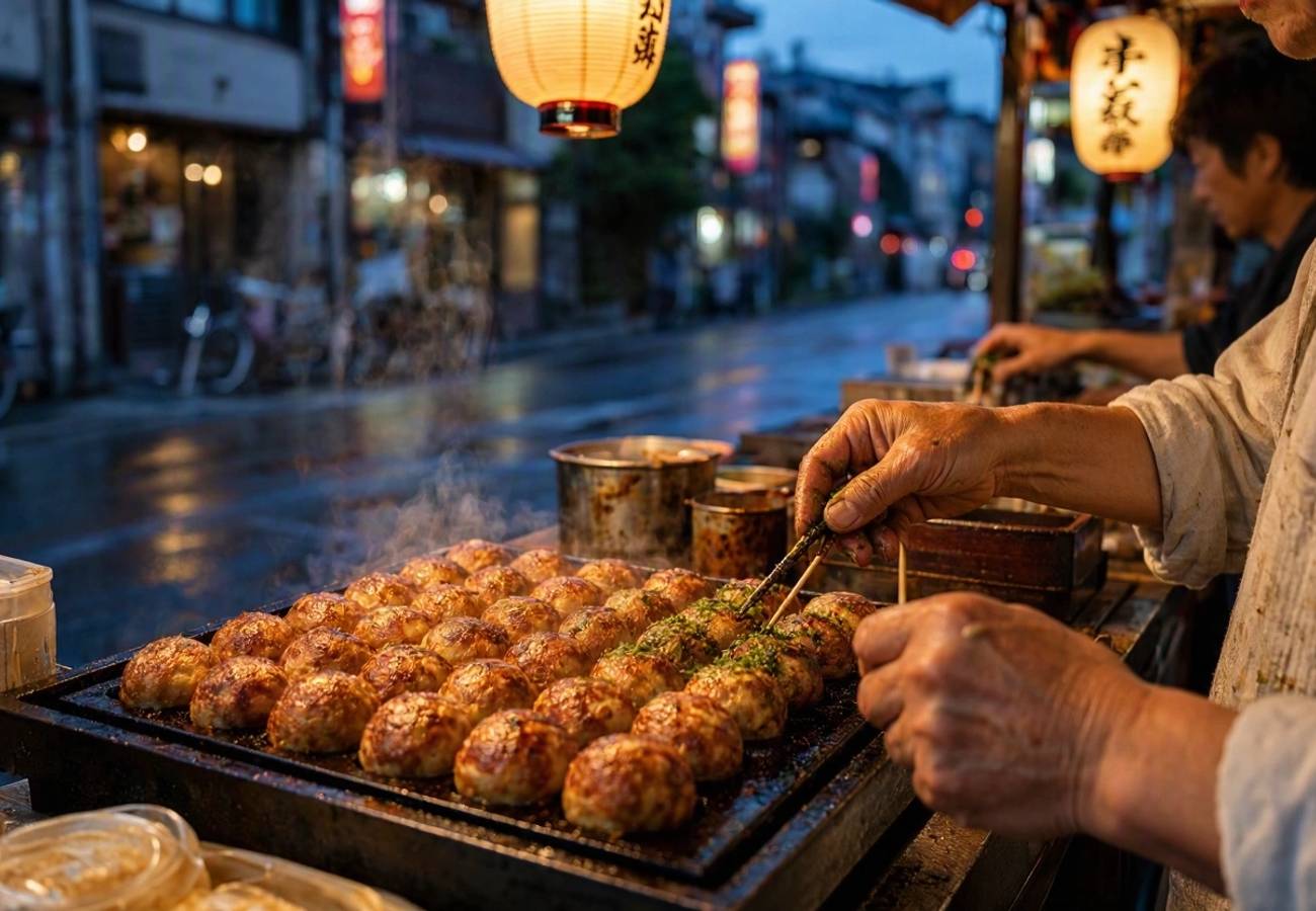 A diverse array of global culinary specialties including sushi, tacos, and pasta