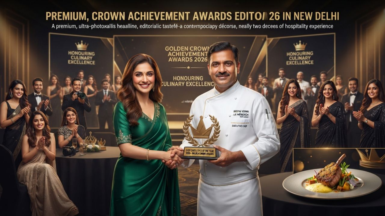 Le Méridien New Delhi Senior Sous Chef Deepak Verma Earns Chef Excellence Honor at Golden Crown Awards 2026
