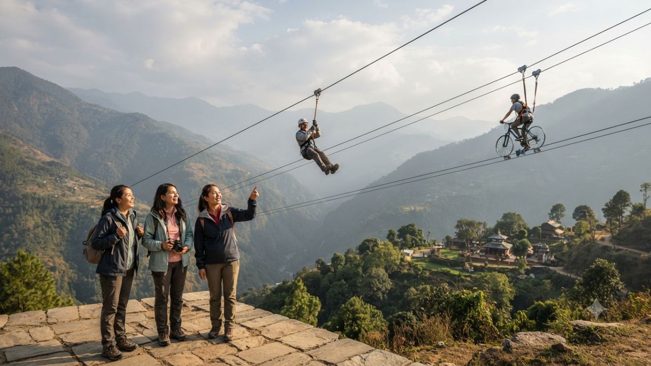 Nepal Powers Up Adventure Tourism Growth as Resunga's Zipline and Sky Cycling Prepare for Regular Launch
