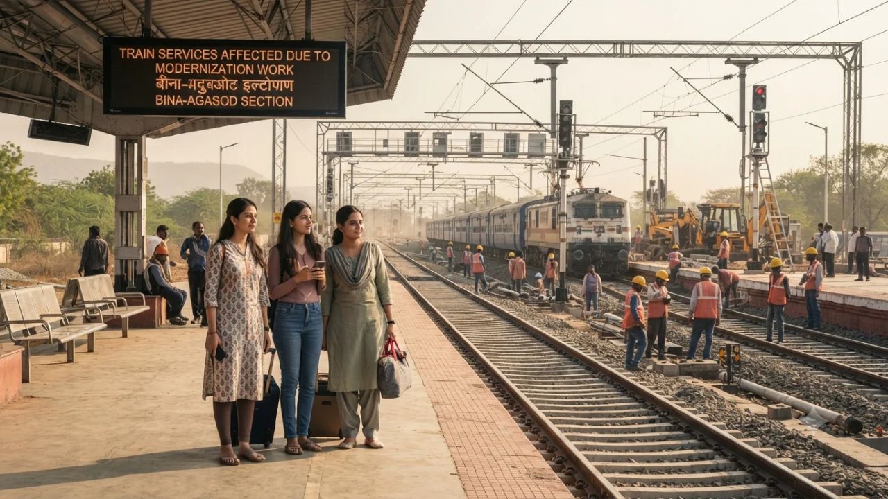 Bhopal Rail Division Train Cancellations Guide: Bina and Agasod Yard Upgrades Impact 20 Key Services