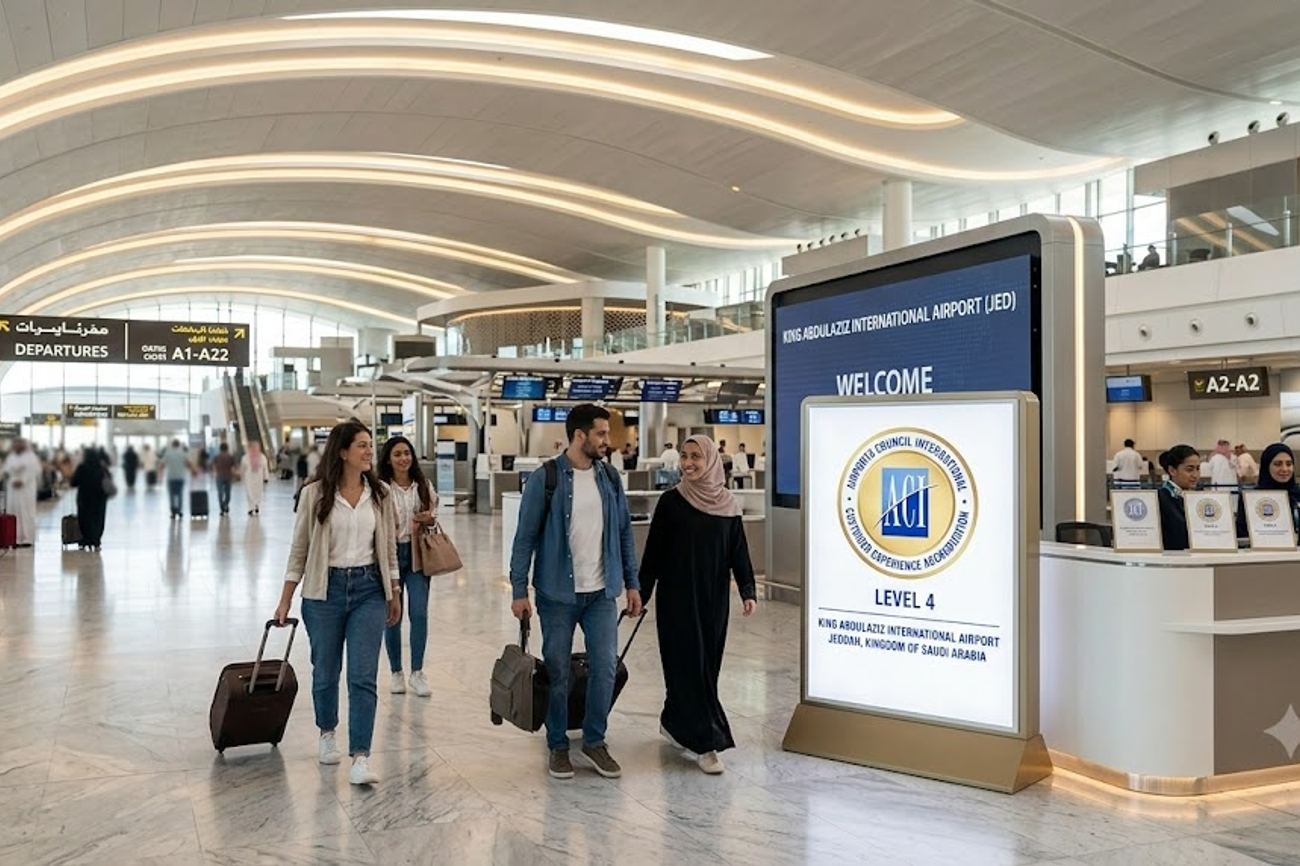 King Abdulaziz International Airport Wins ACI Level 4 Customer Experience Accreditation