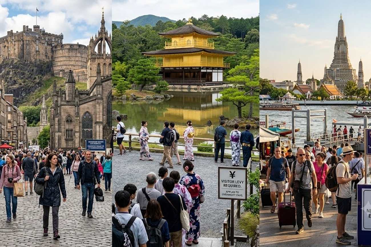 New Visitor Levies Implemented in Edinburgh, Japan, and Thailand