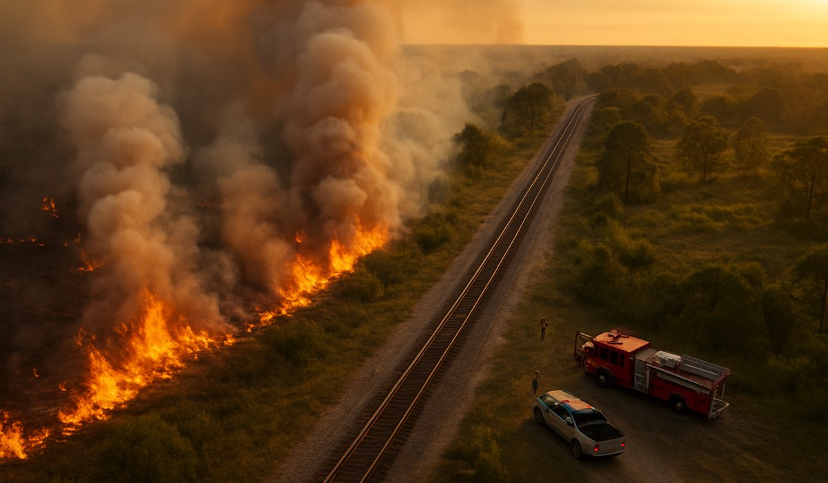 Florida Wildfire Strands Amtrak Passengers for Hours in April 2026
