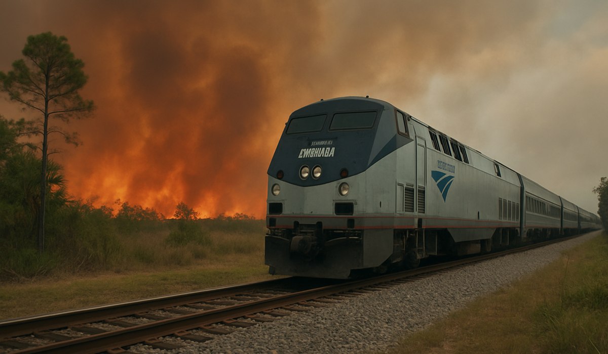 Florida wildfires leave Amtrak riders stuck nearly 24 hours in April 2026