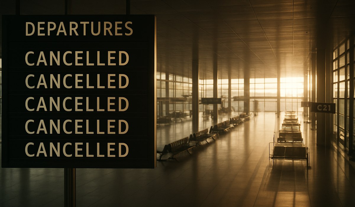 Indian flag with Middle East airspace map showing closures and flight disruptions, 2026