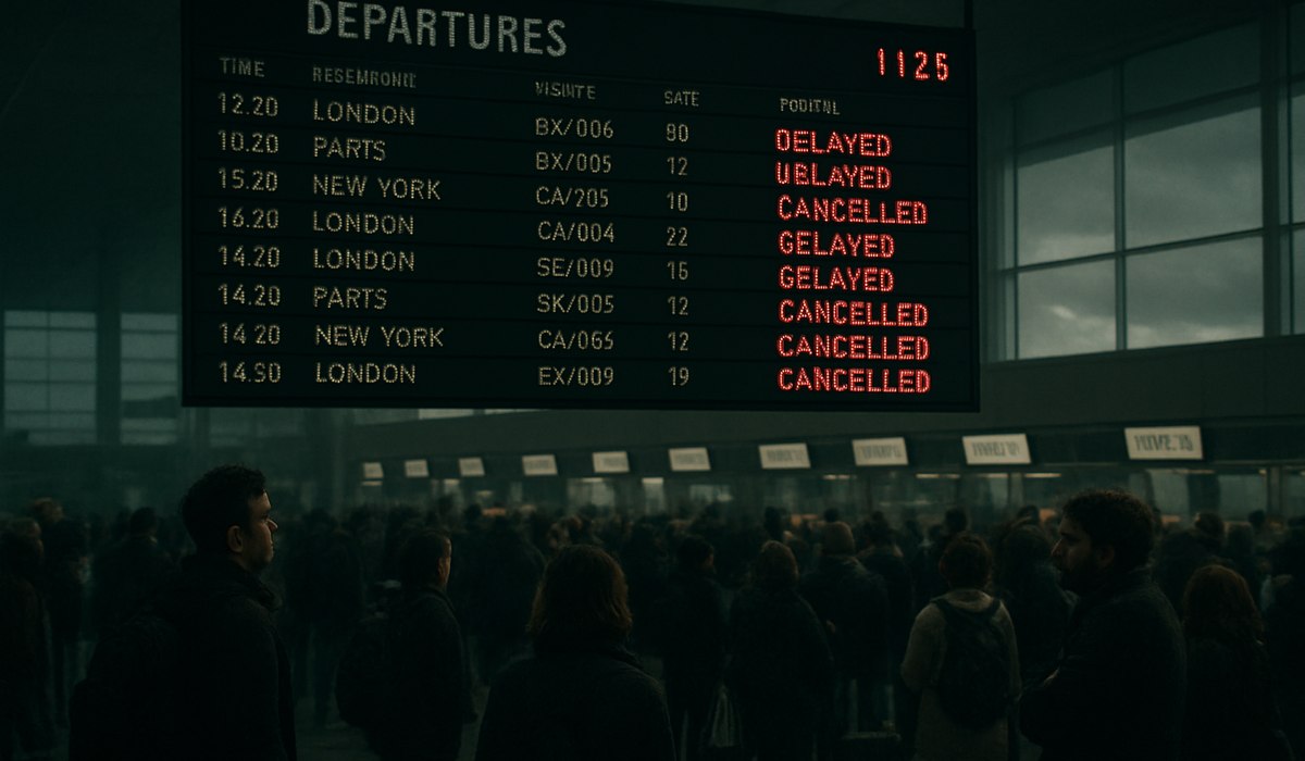 Lufthansa strike weather chaos snarls 1,100+ European flights